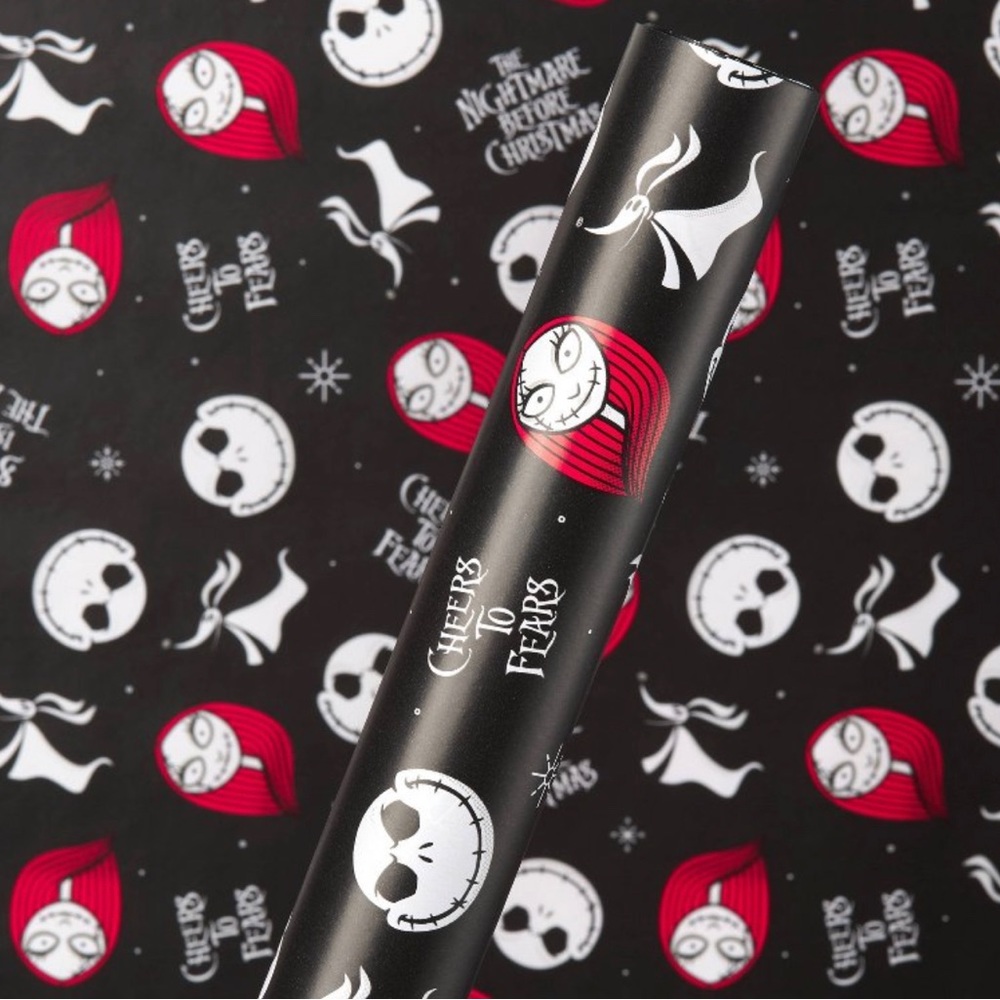 DISNEY TIM BURTONS NIGHTMARE BEFORE CHRISTMAS GIFT WRAP